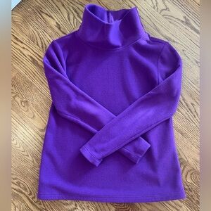 Dudley Stephens Greenpoint turtleneck, purple, XS, made in the USA